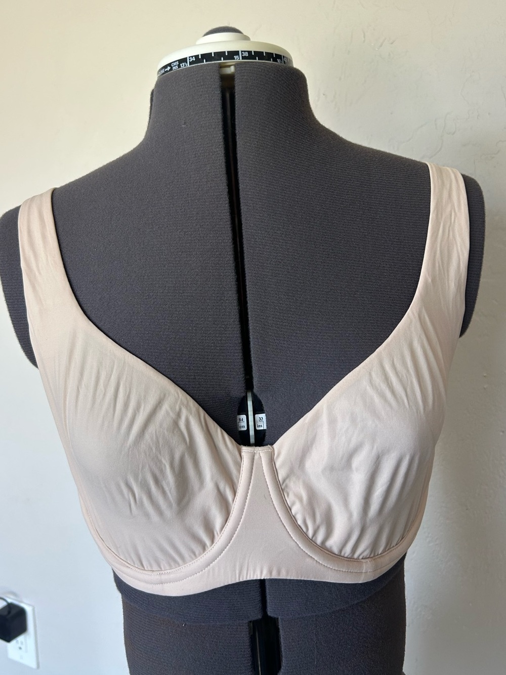 DOBREVA Balconette Underwired Bra Beige 38DD Hook & Eye MPN F207 (1974)